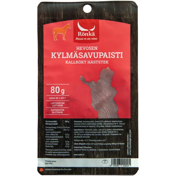 Rönkä Hevosen kylmäsavupaisti 80g siivu
