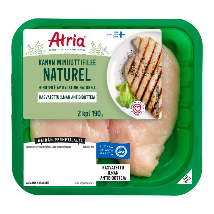 Atria Kanan Minuuttifilee Naturel 190g