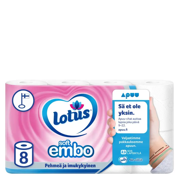 LOTUS Soft Embo WC-paperi 8 rll