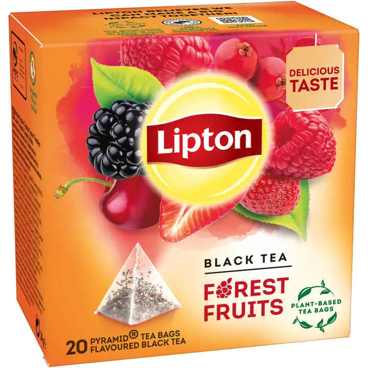 Lipton 20ps Forest Fruit pyramidi musta tee