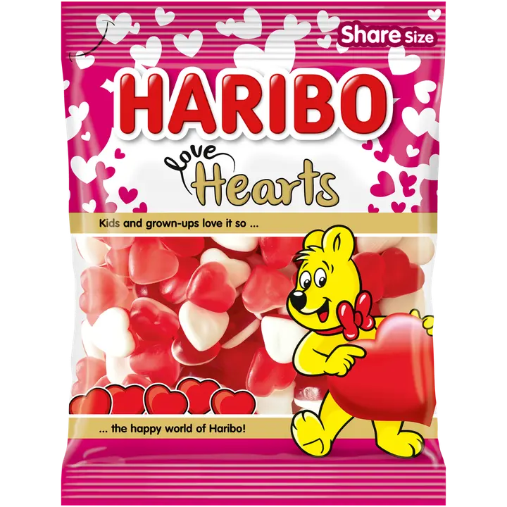 Haribo Love Hearts kummikommid 160g