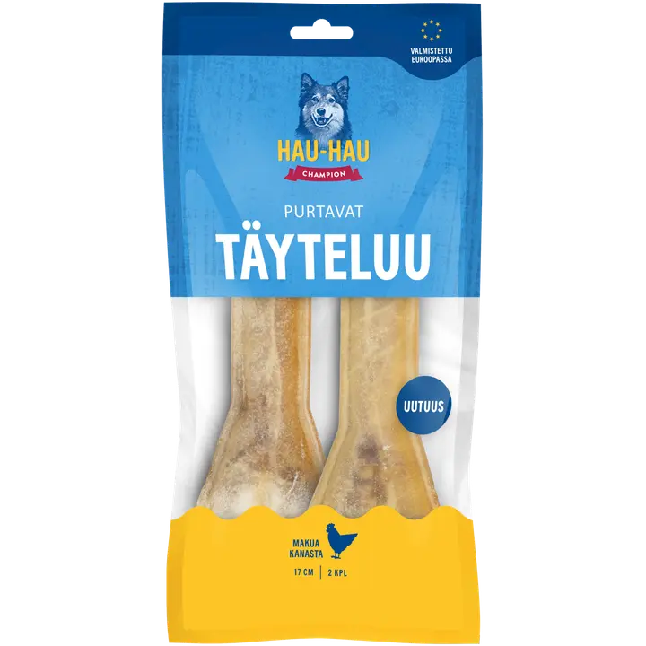 Hau-Hau Champion Purtavat Täyteluu kanalla 17 cm, 2 kpl, 230 g