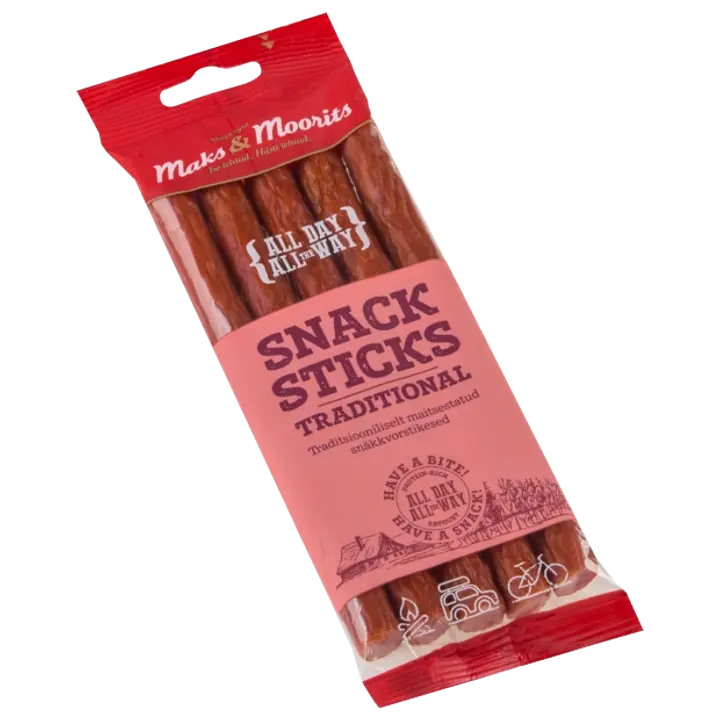 Maks ja Moorits Snack Sticks Tradit.85G
