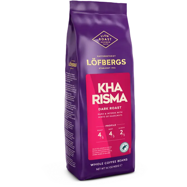 Löfbergs Kharisma Papukahvi 400 g Rainforest Alliance