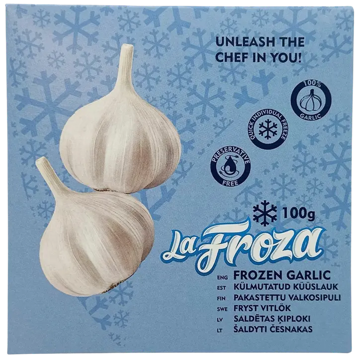 Külmutatud hakitud küüslauk, 100 g