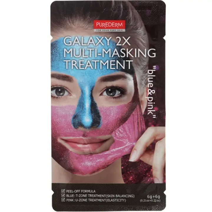 Näomask Galaxy 2x multi-masking pink&blue