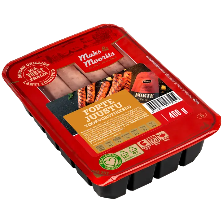 Ma&orits Forte Juustu Toorvorstikesed 400G