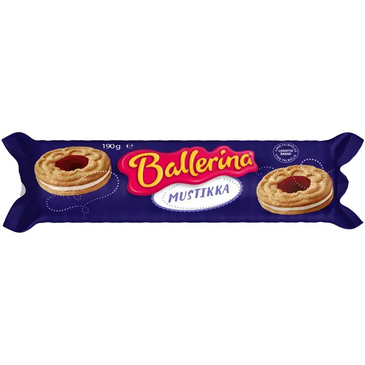 Kantolan Ballerina mustikka täytekeksi 190g