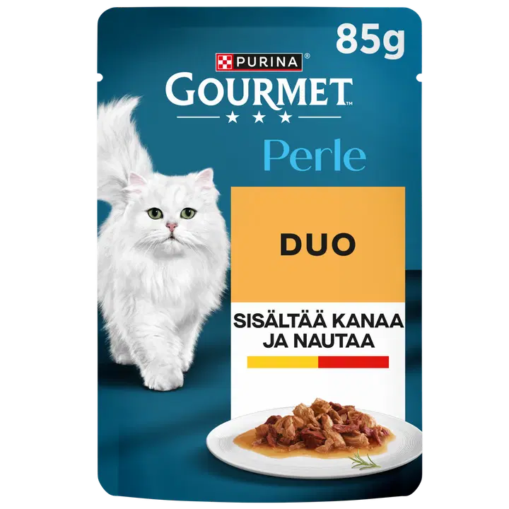 Gourmet täissööt kassidele kana- ja veiselihaga 80 g