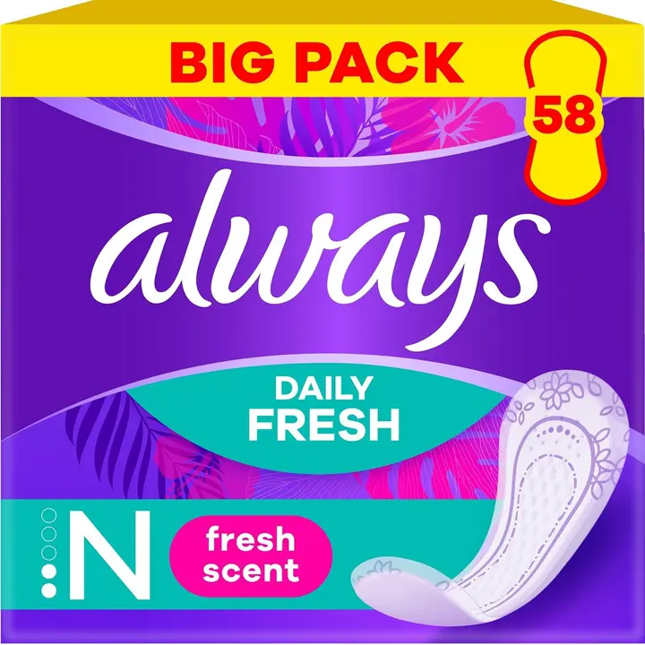 Always pesukaitse normal fresh 58 tk