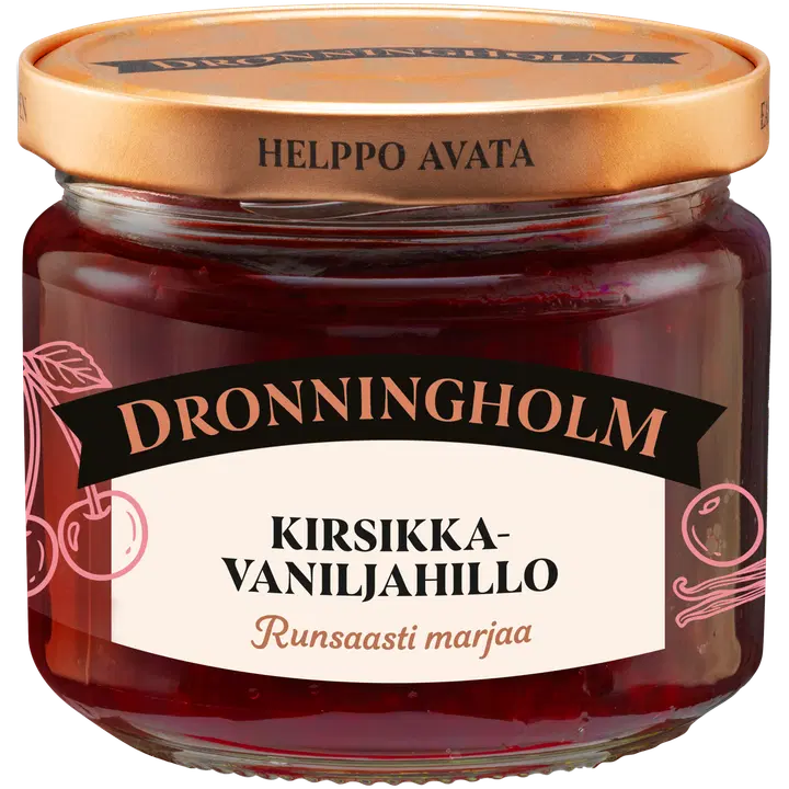 Dronningholm Kirsikka-vaniljahillo 280 g