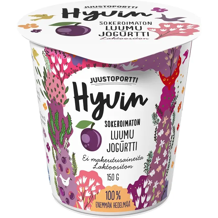 Juustoportti Hyvin jogurtti 150 g luumu laktoositon