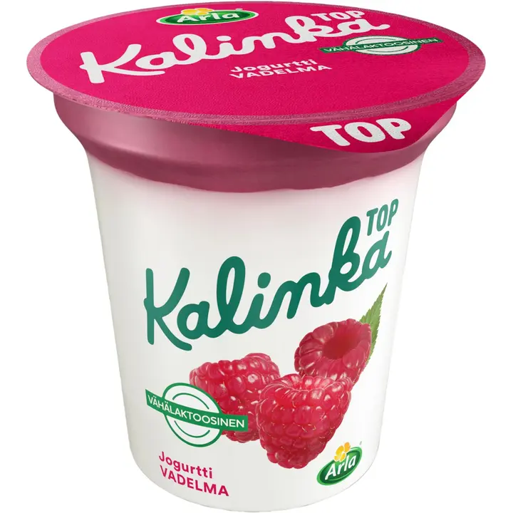 Arla Kalinka Top Vadelmajogurtti 150 g vähälaktoosinen
