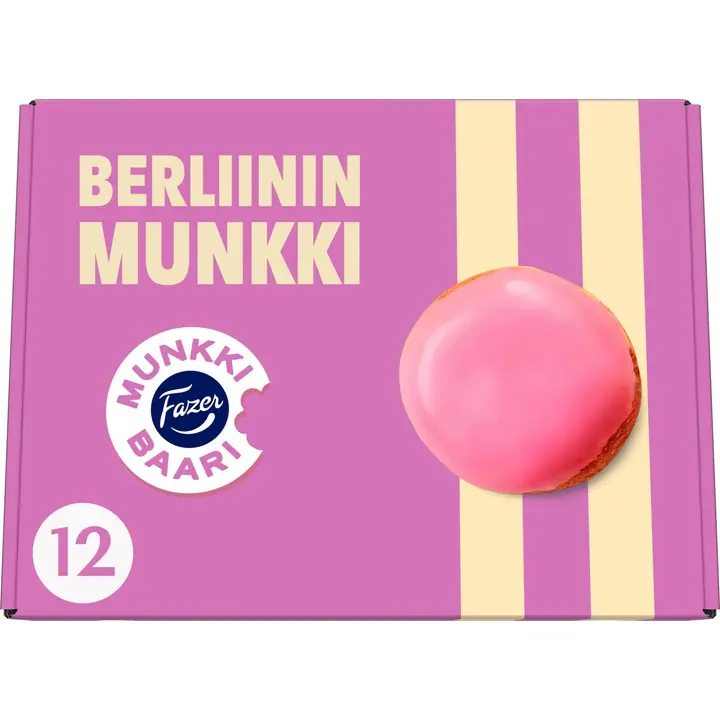 Fazer Berliininmunkki 12 x 115g, kypsäpakaste