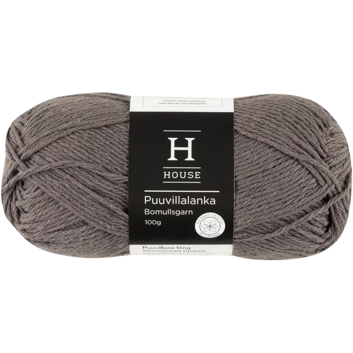 House bomullsgarn recycled Aran 100 g
