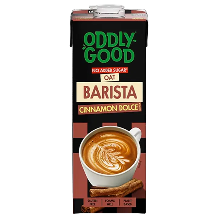 Oddlygood Barista kaerajook kaneelirulli maitseline, ilma lisatud suhkruta UHT, 1l