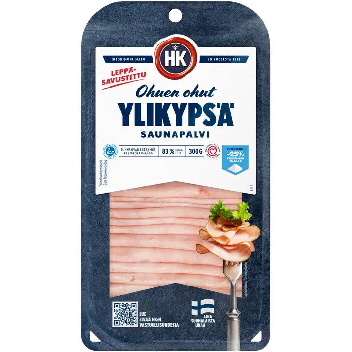 HK Ohuen ohut Ylikypsä saunapalvikinkku 300 g