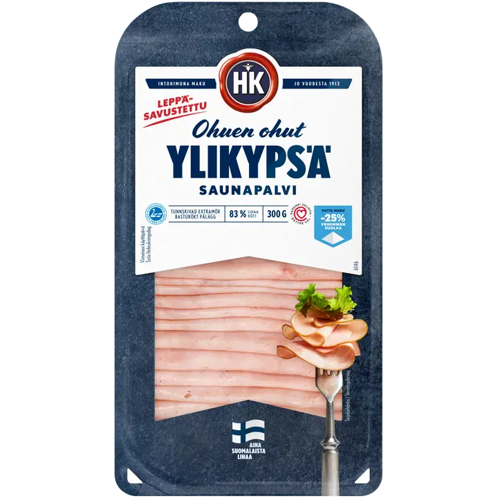 HK Ohuen ohut Ylikypsä saunapalvikinkku 300 g