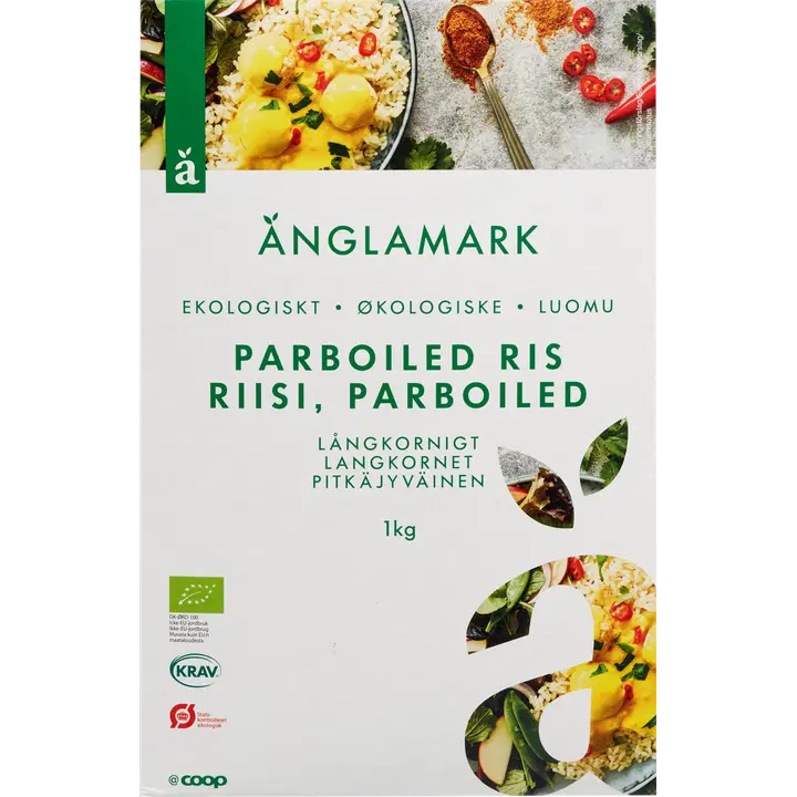 Änglamark parboiled riisi luomu 1 kg