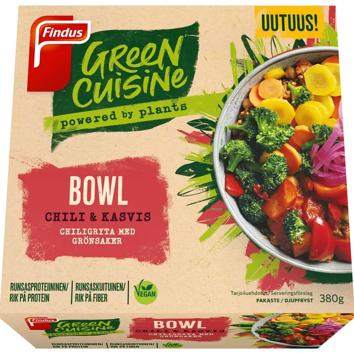 Findus Green Cuisine Chili & kasvis bowl 380g, pakaste