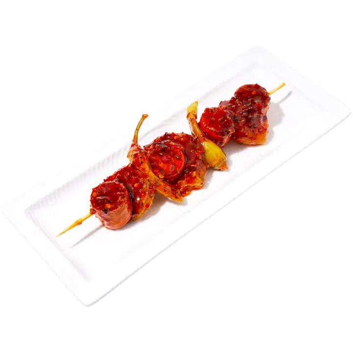 Kalamesta chorizo-scampivarras, chili