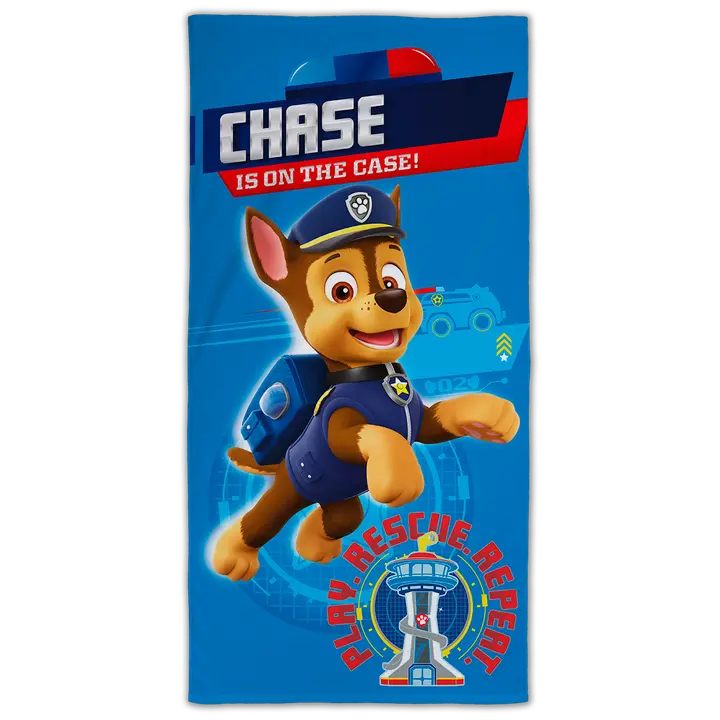 Lasten kylpypyyhe Paw Patrol 70x140 cm sininen
