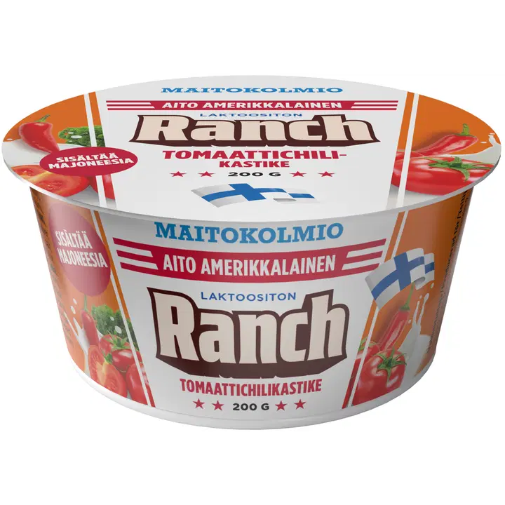 Maitokolmio Ranch-kastike tomato & chili 200g