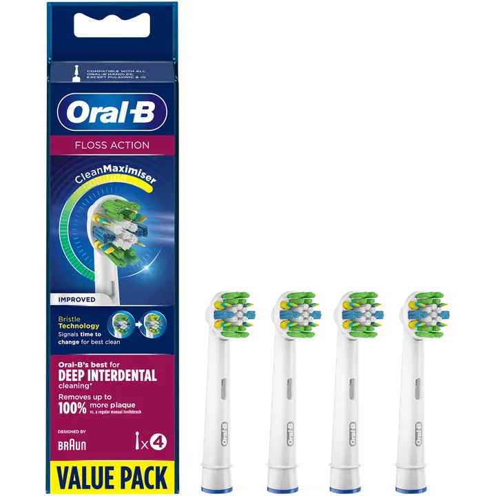 Oral-B Vaihtoharja FlossAction CleanMaximiser -tekniikalla 4kpl