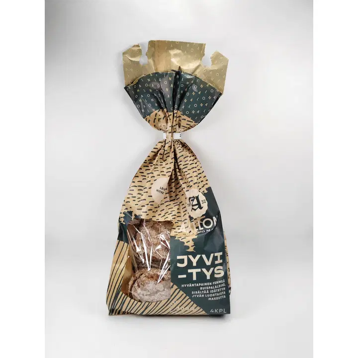 Aallon Leipomo Jyvitys, kotimainen hiivaton 100% täysjyväruisleipä 300 g