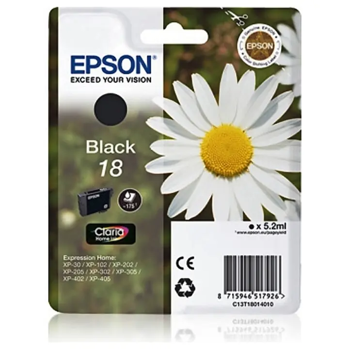 Epson mustepatruuna T1801 18 musta