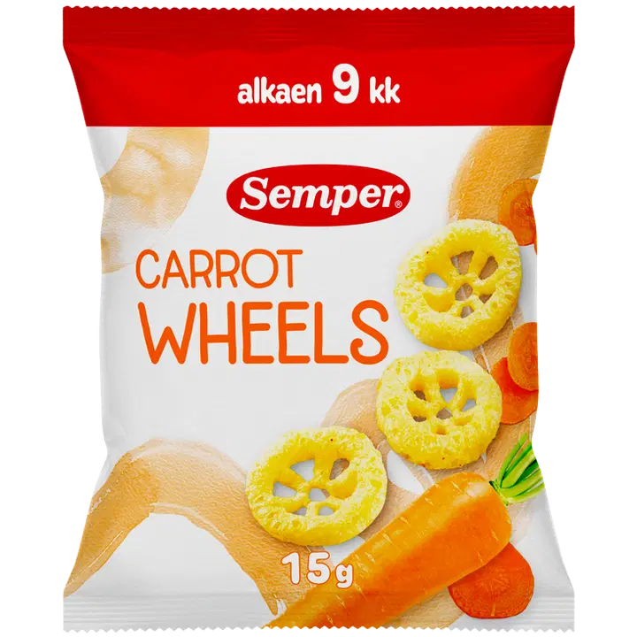 Semper Carrot wheels luomunaksu alkaen 9kk 15g