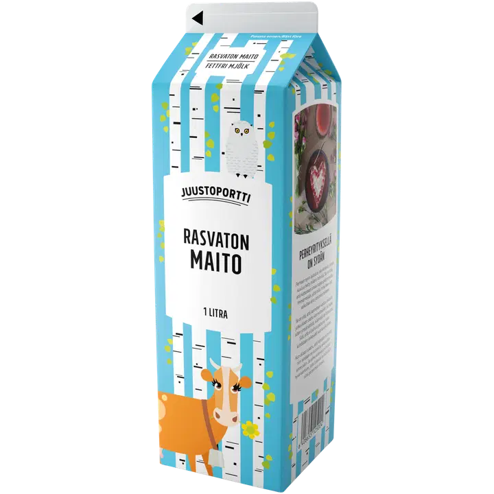 Juustoportti Rasvaton maito 1 l ESL