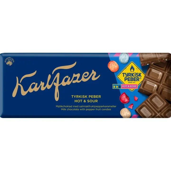 Karl Fazer Tyrkisk Peber Hot&Sour suklaalevy 180g