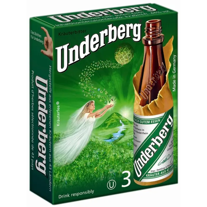 UNDERBERG 3X20 ML 60 ML BITTER