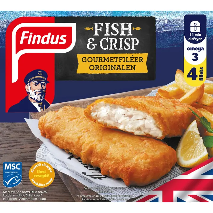 Findus Fish & Crisp kalafileet 480g