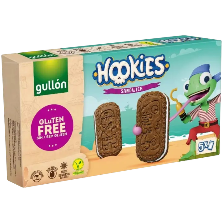 Gullón Hookies täytekeksi 230g Gluteeniton