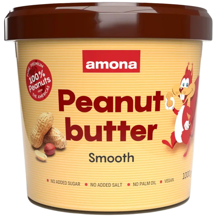 Amona maapähkinävoi 100% smooth 1kg