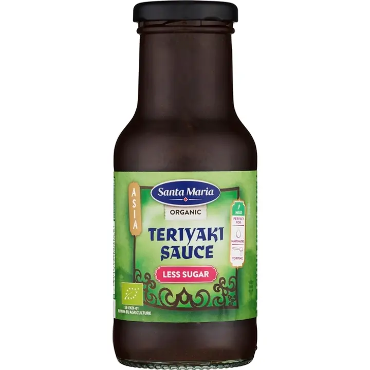 Santa Maria Organic Teriyaki Less Sugar, Teriyakikastike vähemmän sokeria 250ml