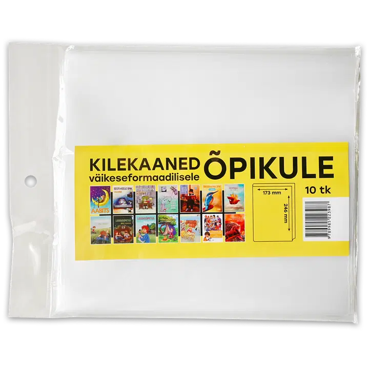 Kilekaaned 17x24 mõõdus õpikule 10 tk