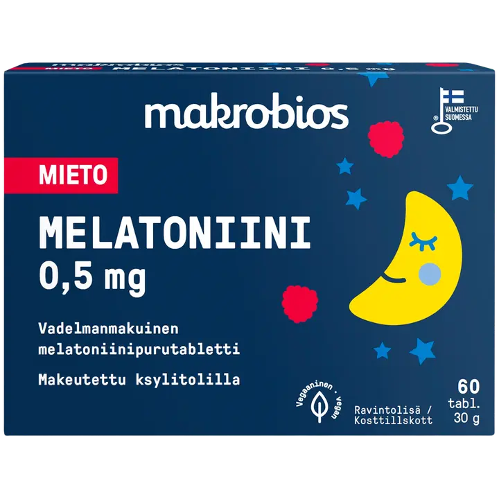 Makrobios Mieto Melatoniini 0,5mg 60 tablettia 30g