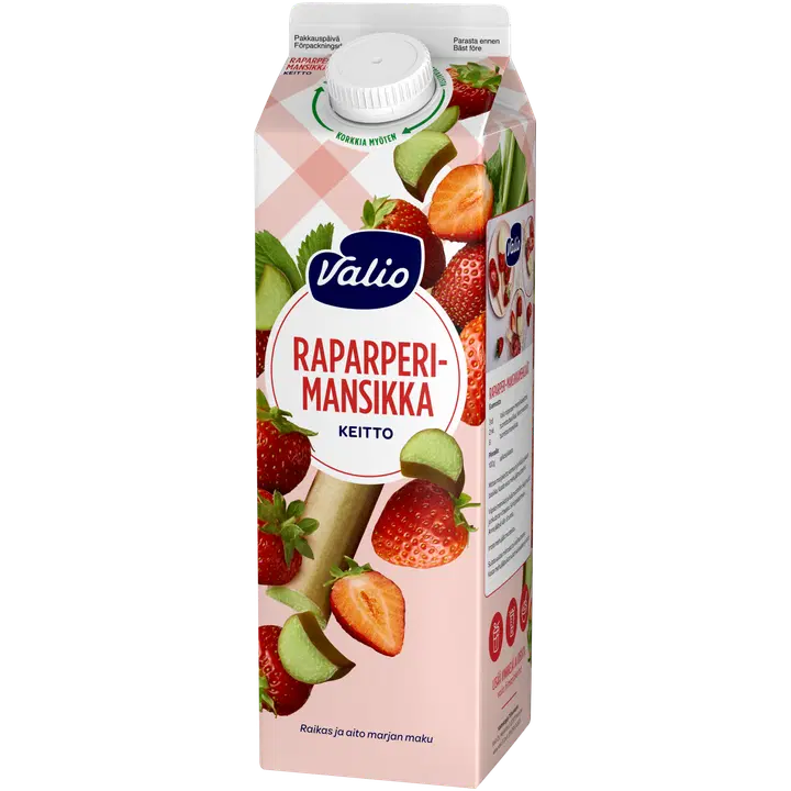 Valio raparperi-mansikkakeitto 1 kg