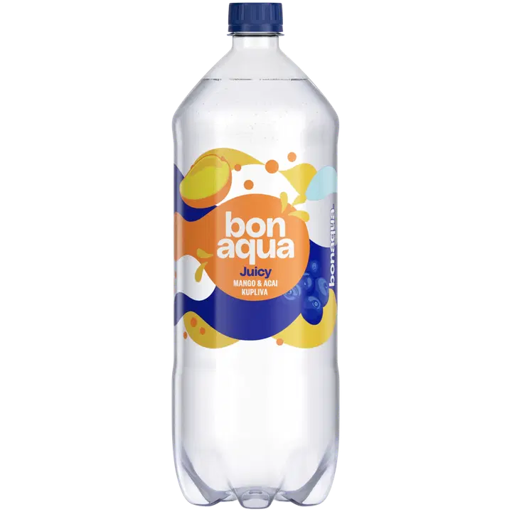 Bonaqua Juicy Mango & Acai Hiilihapotettu juoma plo 1.5 L