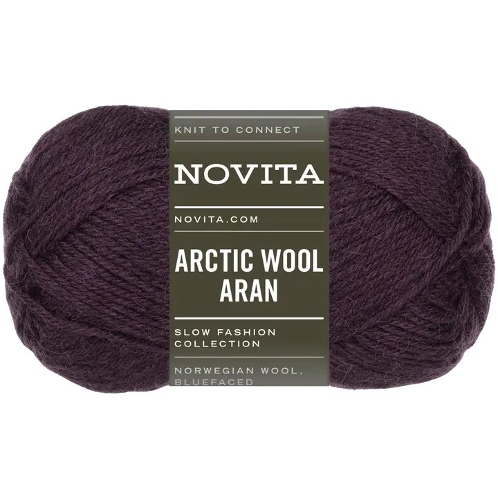Novita lanka Arctic Wool Aran 100 g jäämarja 776