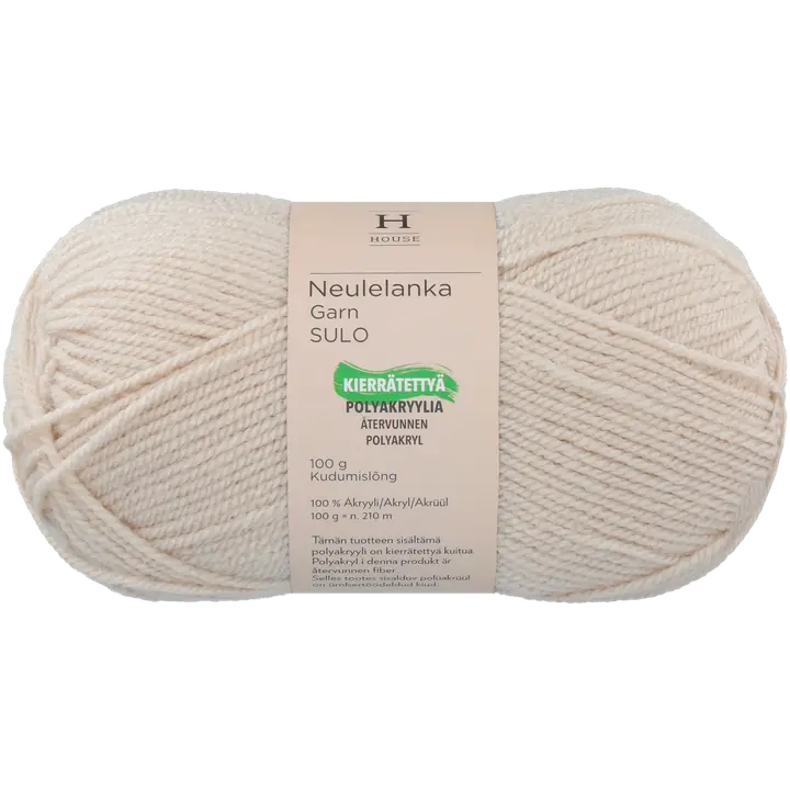 House neulelanka akryyli Sulo 100 g Sand Beige 6383