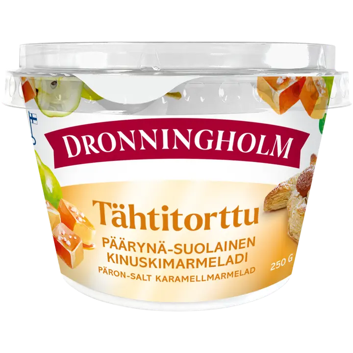 Dronningholm Tähtitorttu Päärynä-suolainen kinuskimarmeladi 250 g