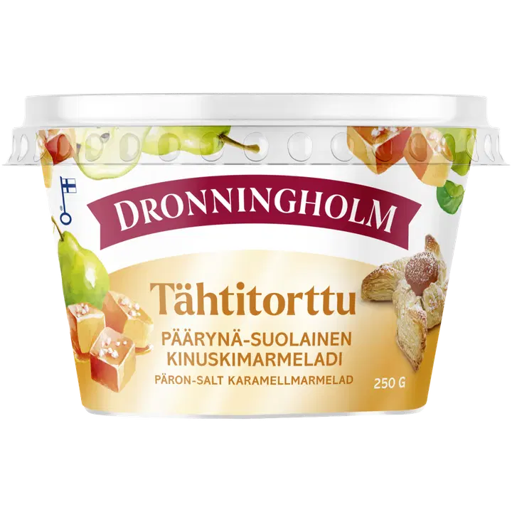Dronningholm Tähtitorttu Päärynä-suolainen kinuskimarmeladi 250 g