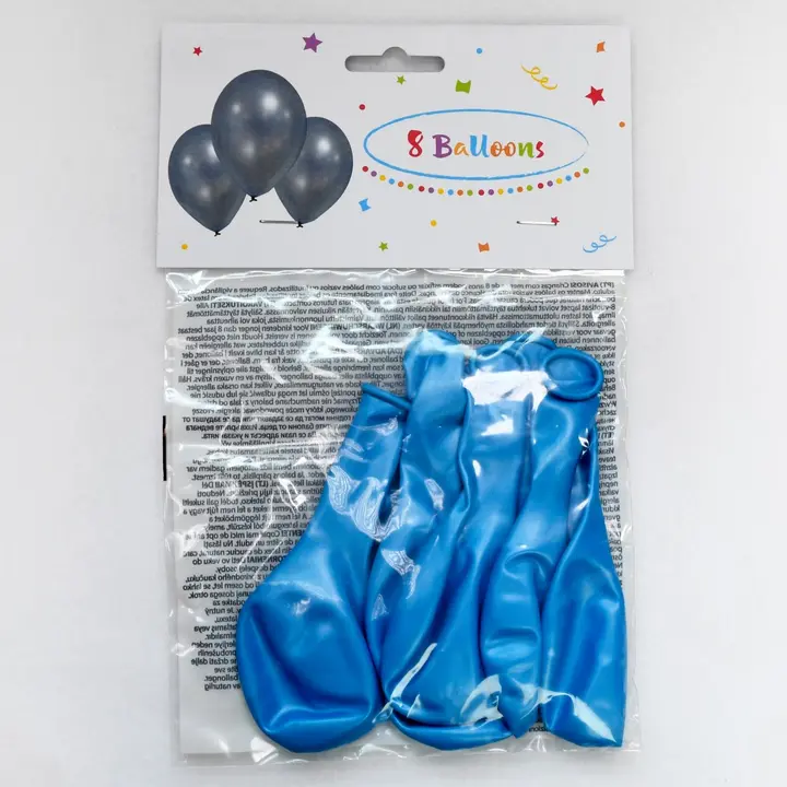 Decorata Party metalliset pastelli-ilmapallot sininen