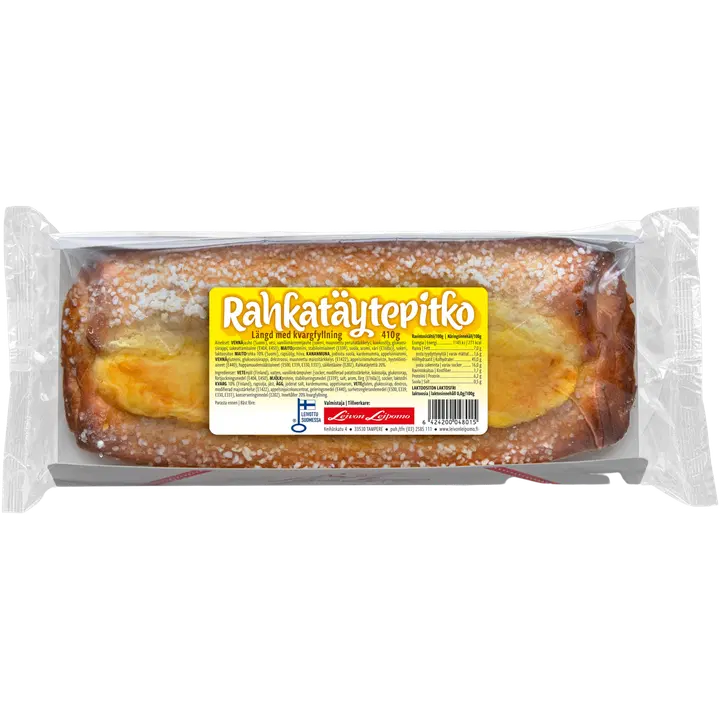Leivon Leipomo Rahkatäytepitko 410g