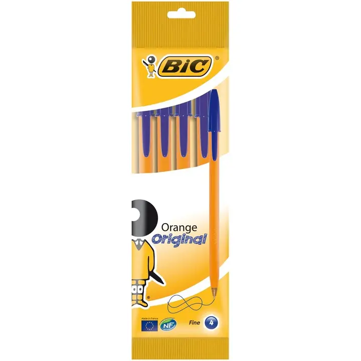 BIC kuulakynä Orange 4kpl sininen muste