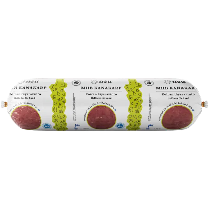 NEUfrau Oy MHB Kanakarp koiran täysravinto pakaste 500g
